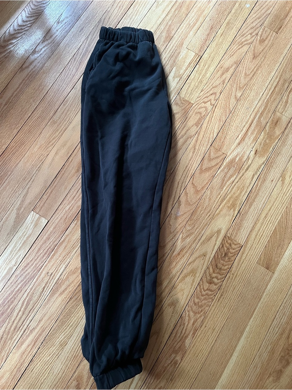 Brandy Melville Black Elastic-Waist Sweatpants